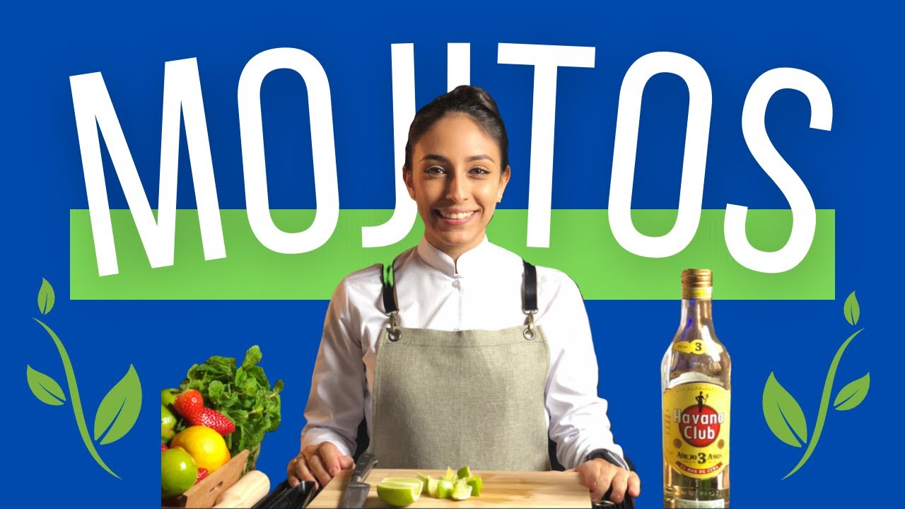 🍋¿Cómo HACER MOJITO CUBANO y MOJITOS con FRUTAS? | Cócteles con RON [MUY FÁCIL]