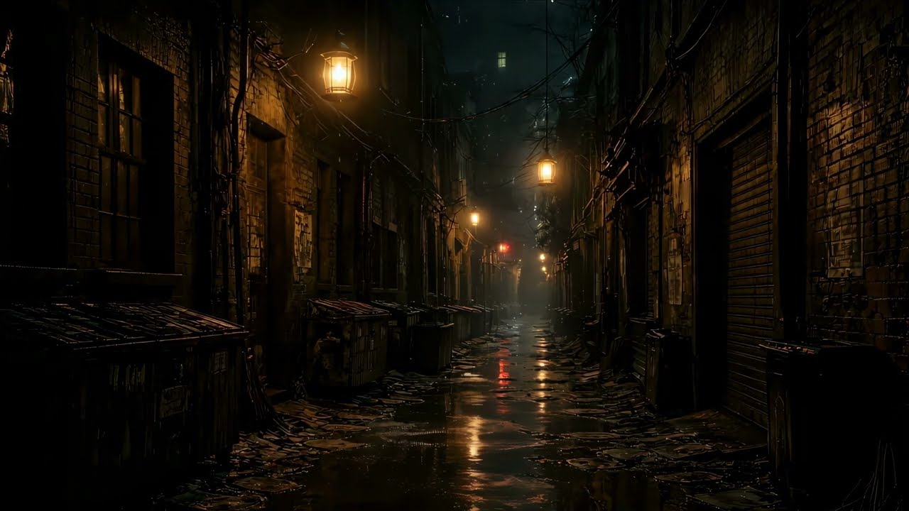 Rain-Soaked Alleyway | Vampire Urban Nights Vol.1 – Immersive Gothic Ambience | 1 Hour (4K)