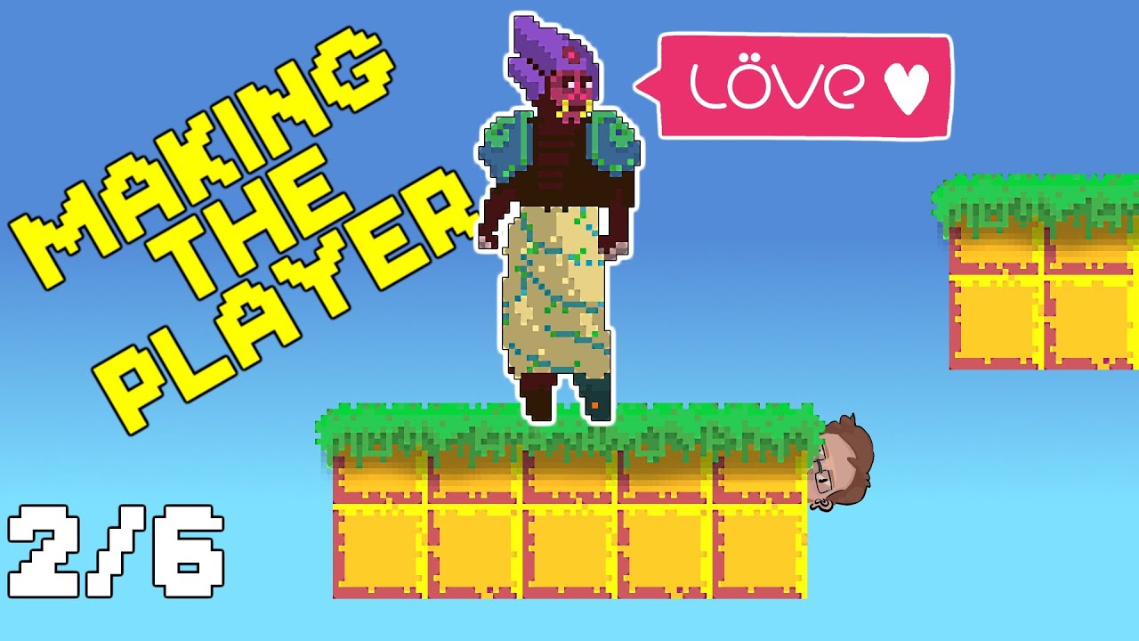 Создание персонажа игрока — Как создать платформенную игру (Love2D) 2/6