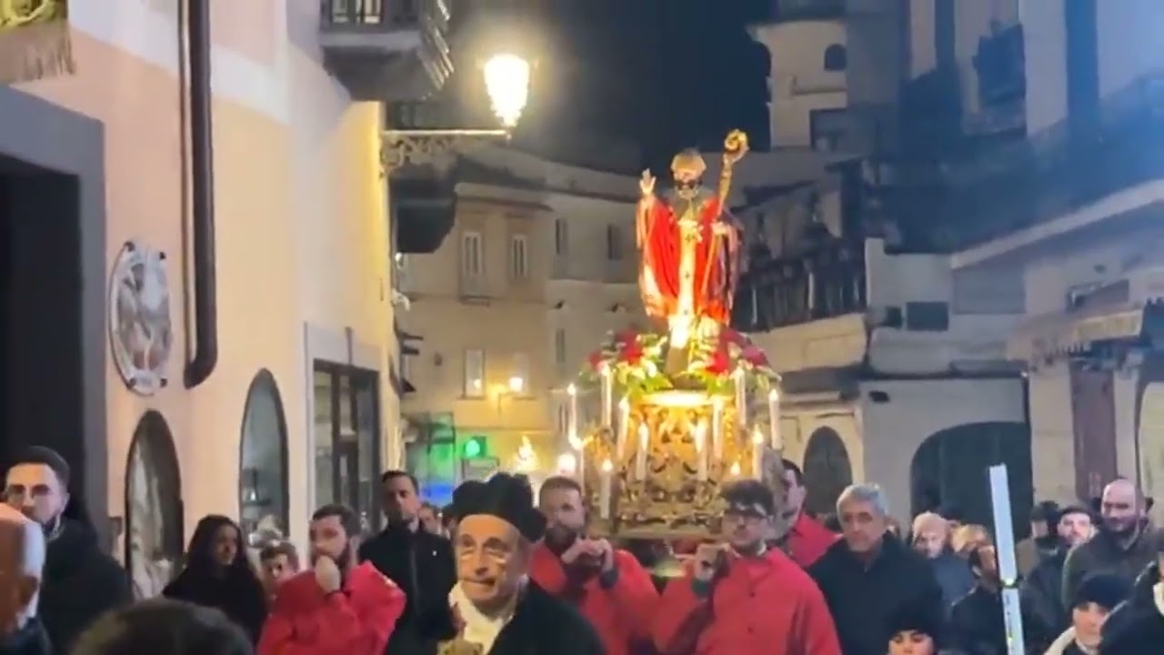 Amalfi (SA) - La processione con la statua di San Biagio di Sebaste (03.02.25)