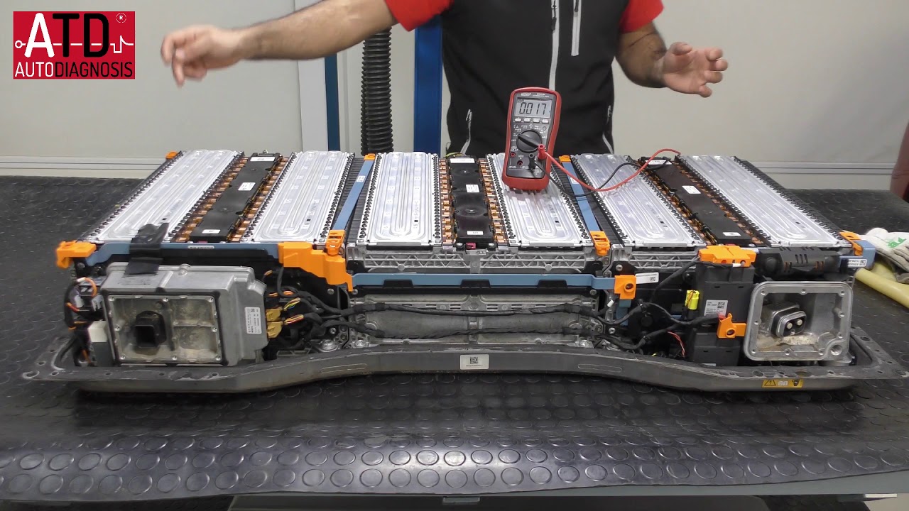Batería de alta tensión en vehículo 100% eléctrico Smart.