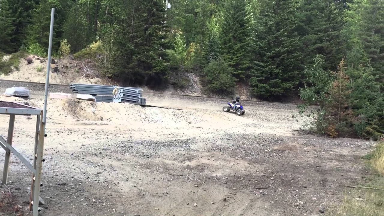 Boys out riding their quads + CRASH