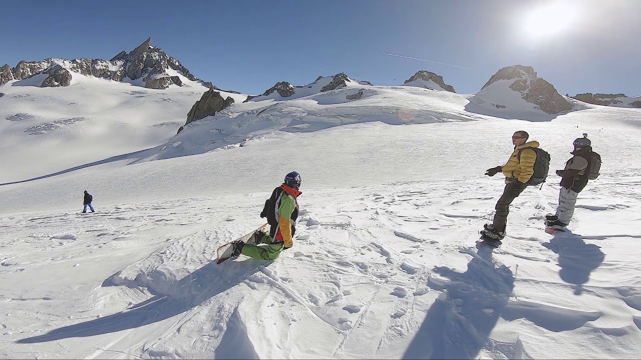 GoPro Snowboard freeride Monte Bianco Courmayeur to Chamonix 2019