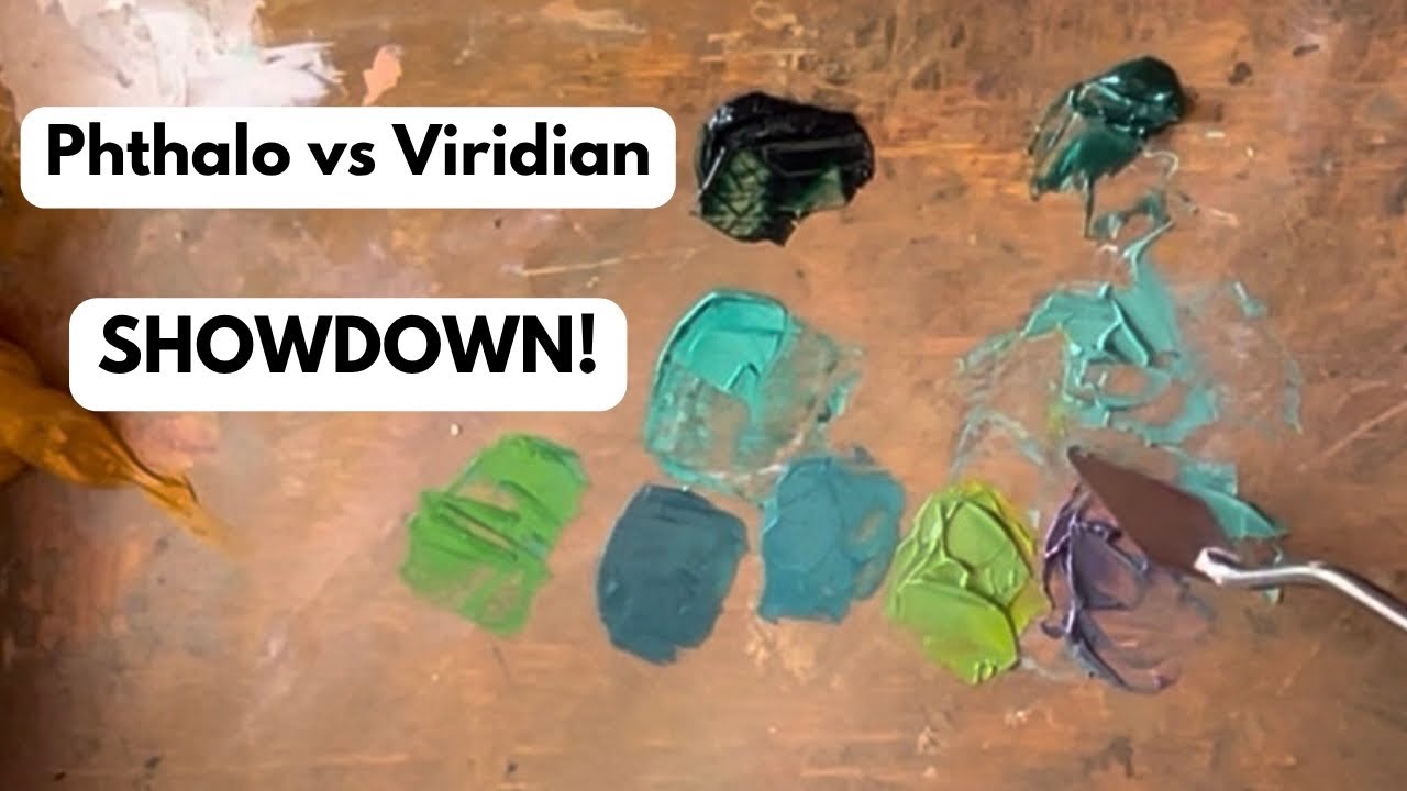 Phthalo vs Viridian Green Paint Showdown!