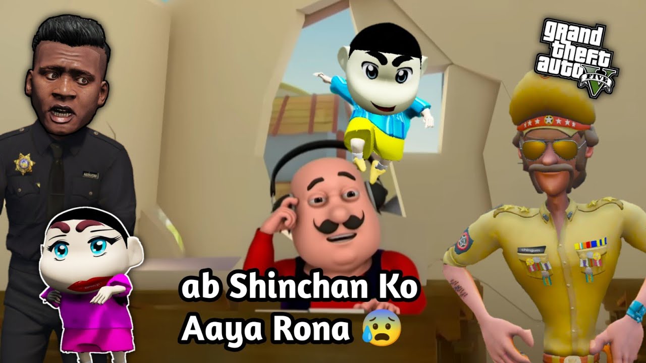 GTA 5: Shinchan Crying For Not Buying Indian Bikes 😰Franklin Think What To do 😰Ps Gamester