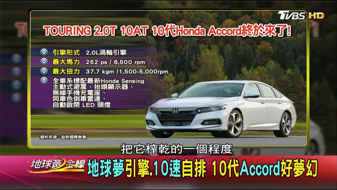 走過40年歲月 十代目Honda Accord傳奇 地球黃金線 20180528 (1/4)