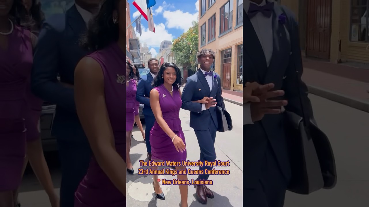 Edward Waters University Royal Court 💜👑🧡🤍🐅