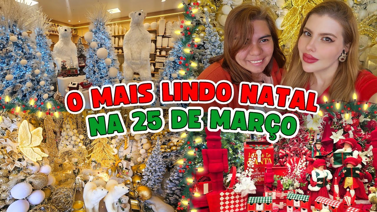 🎄 O mais lindo Natal está na 25 de Março - Lojas iguais as de Nova York - Tendências e Ideias
