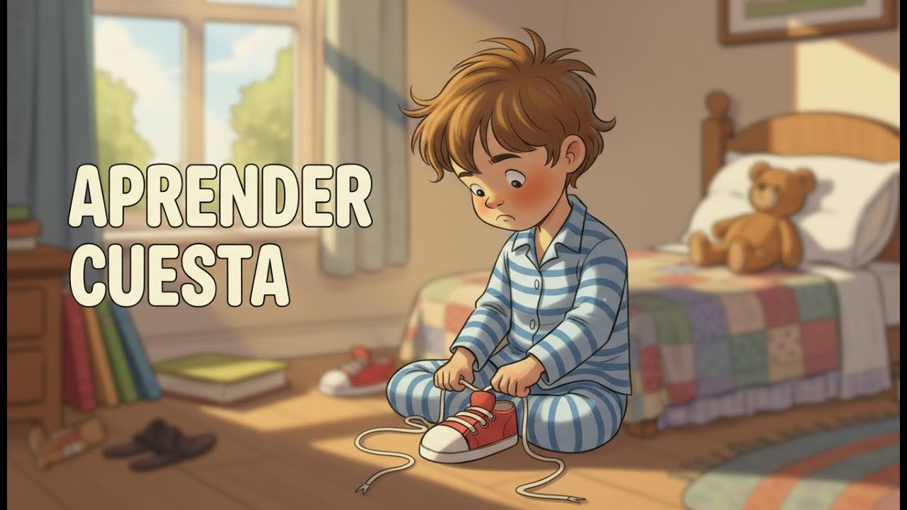 El niño que aprendió a atarse los zapatos | Cuento infantil sobre aprender poco a poco