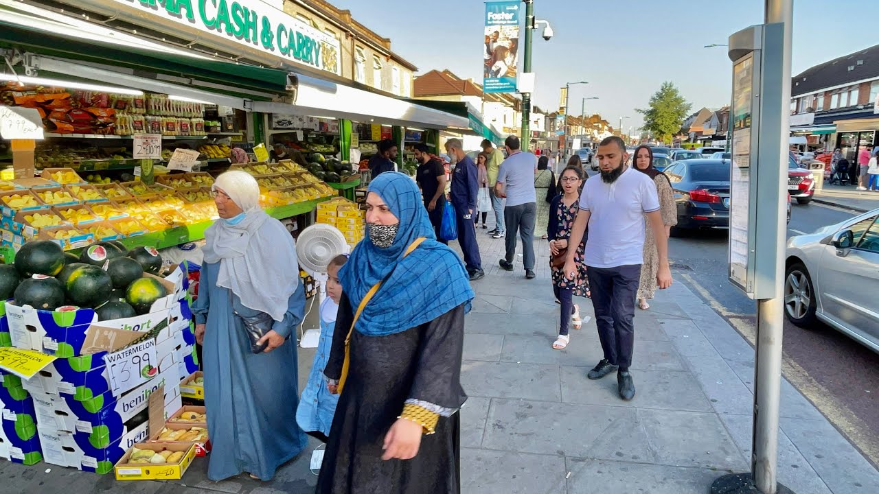 4K London Walk 2021| Ilford Lane London to Ilford High Street | Eid Shopping Tour