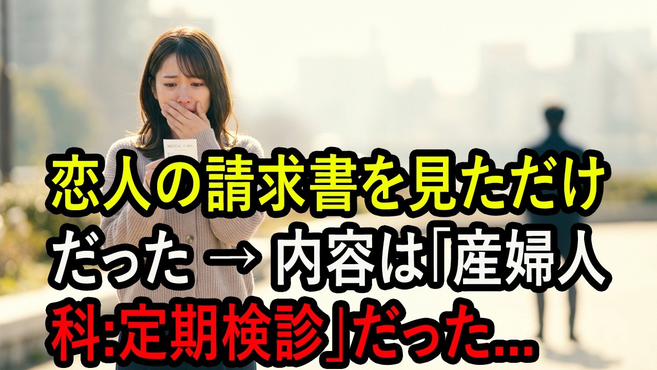 恋人の請求書を見ただけだった → 内容は「産婦人科定期検診」だった
