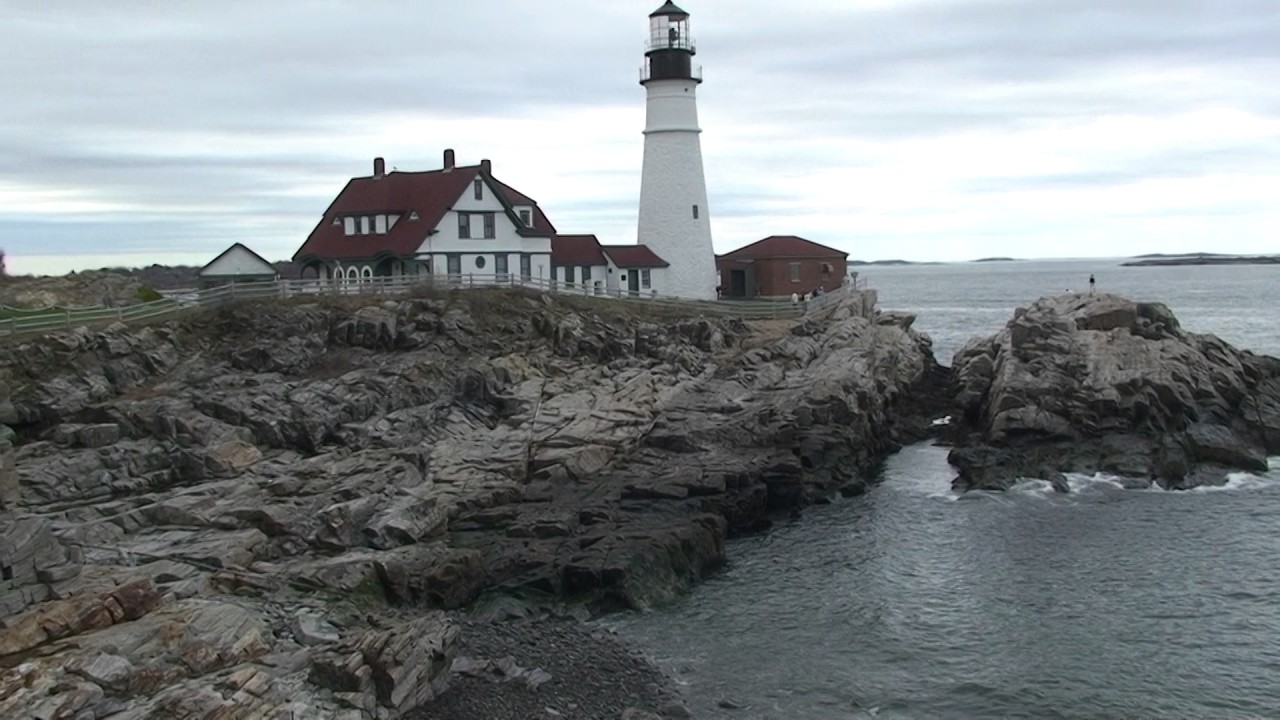 Driving along the Maine Coast