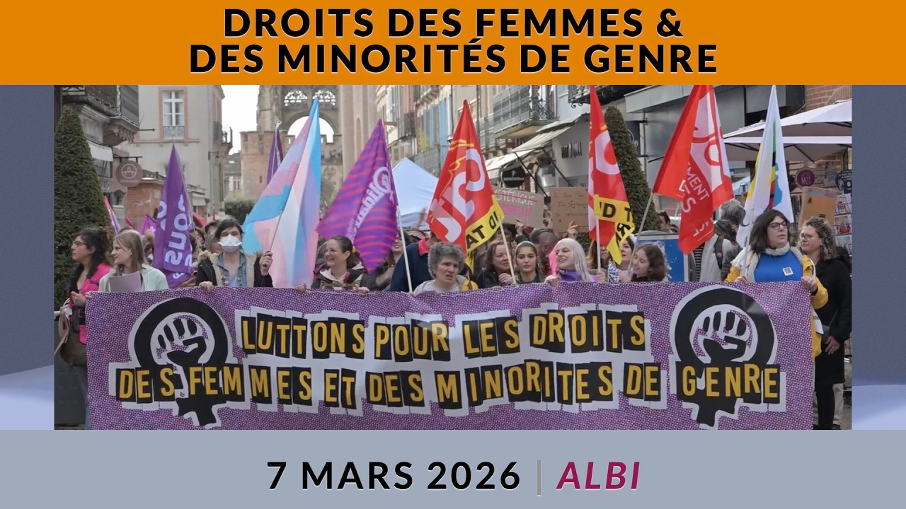 Manifestation lutte pour les droits des femmes et des minorités de genre, 7 mars 2026, Albi