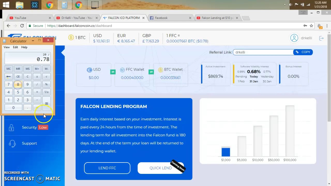$72 Turned into a $720 Loan in FalconCoin for 180 Days Not Bad For Forgotten Coins