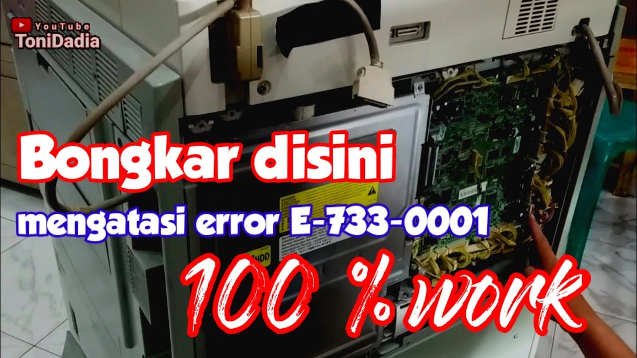 Bongkar di sini atasi error e-733-0001 di mesin fotocopy ir 5570/5050 auto sukses
