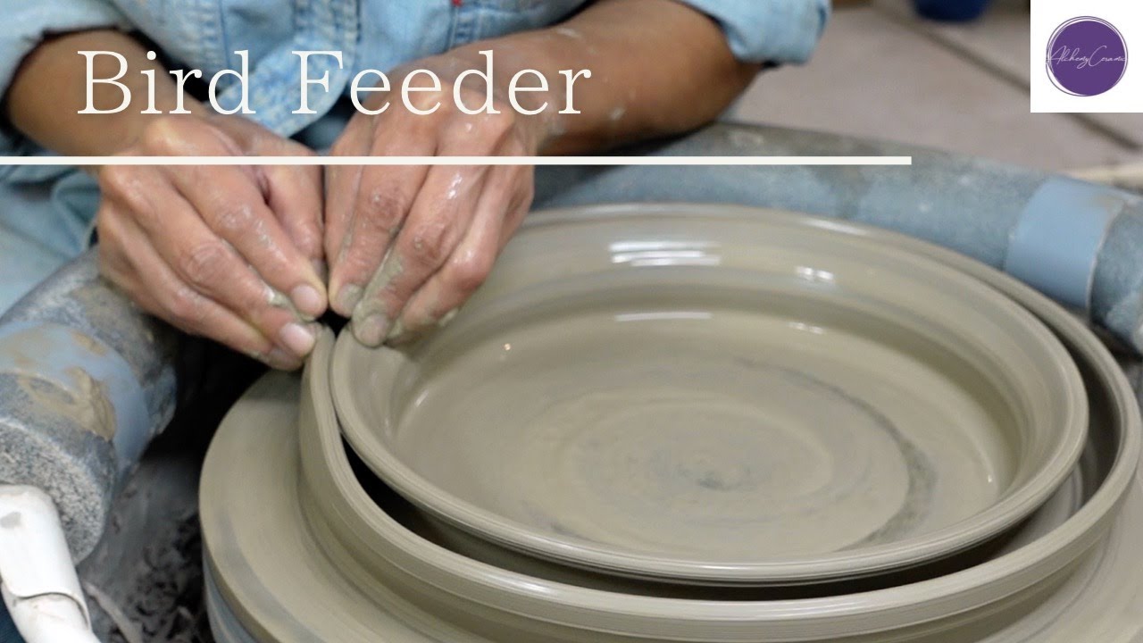 Throwing a Bird Feeder on the Potter’s Wheel. @AlchemyCeramic