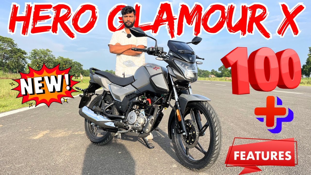 New Hero Glamour X 125 Launch 2025 Model With 100 Plus Features | 1st Review