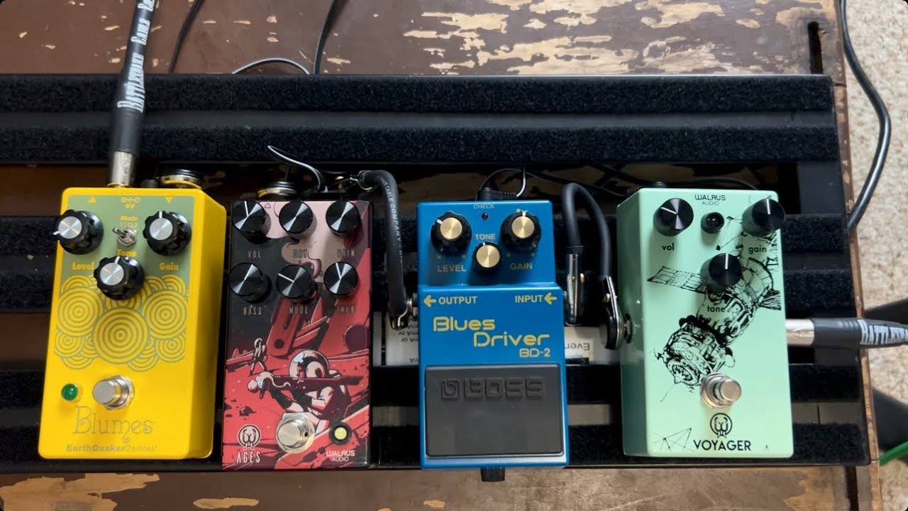 Bass Drive Comparison Voyager, Blues Driver, Ages, and Blumes!