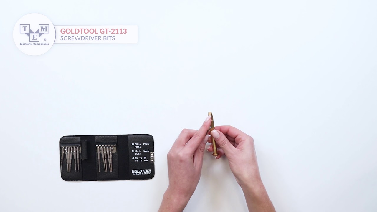 GOLDTOOL GT-2113 - Screwdriver bits - UNBOXING