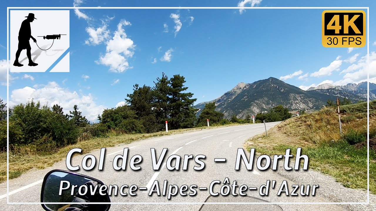 Col de Vars - North, Road D902, Hautes-Alpes, Provence-Alpes-Côte-d'Azur, France - by motorcycle