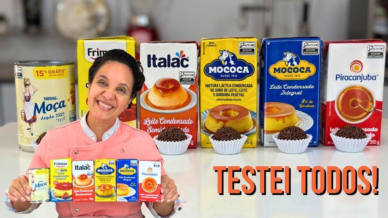 COMPAREI 6 LEITES CONDENSADOS – O RESULTADO ME SURPREENDEU!