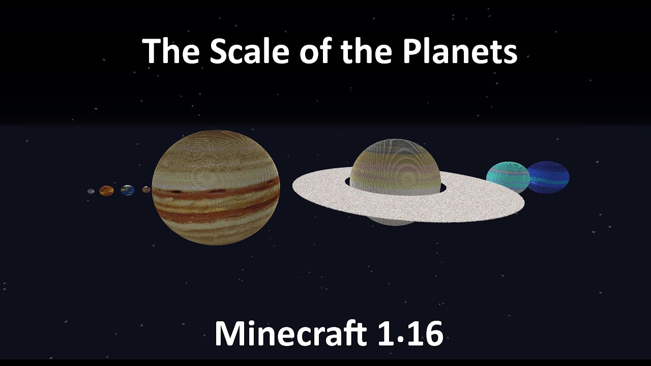 The Solar System's Planets in Minecraft