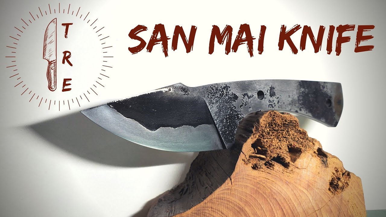 Making A Unique San Mai Knife | Knife Making | How To Vlog