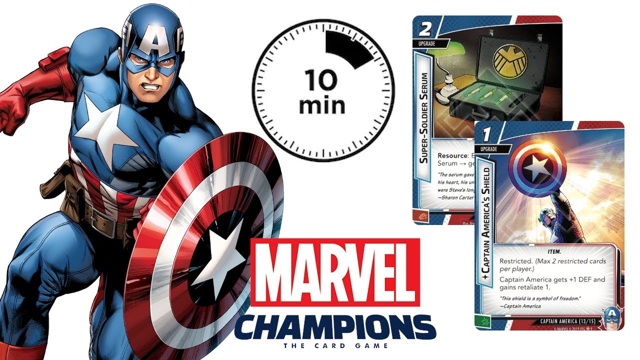 MARVEL CHAMPIONS | Aprende a jugar con Capitán América en 10 minutos!