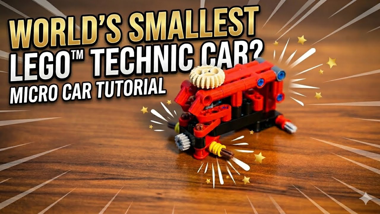 Lego Technic MINI CAR with STEERING for traveling🏎️ 