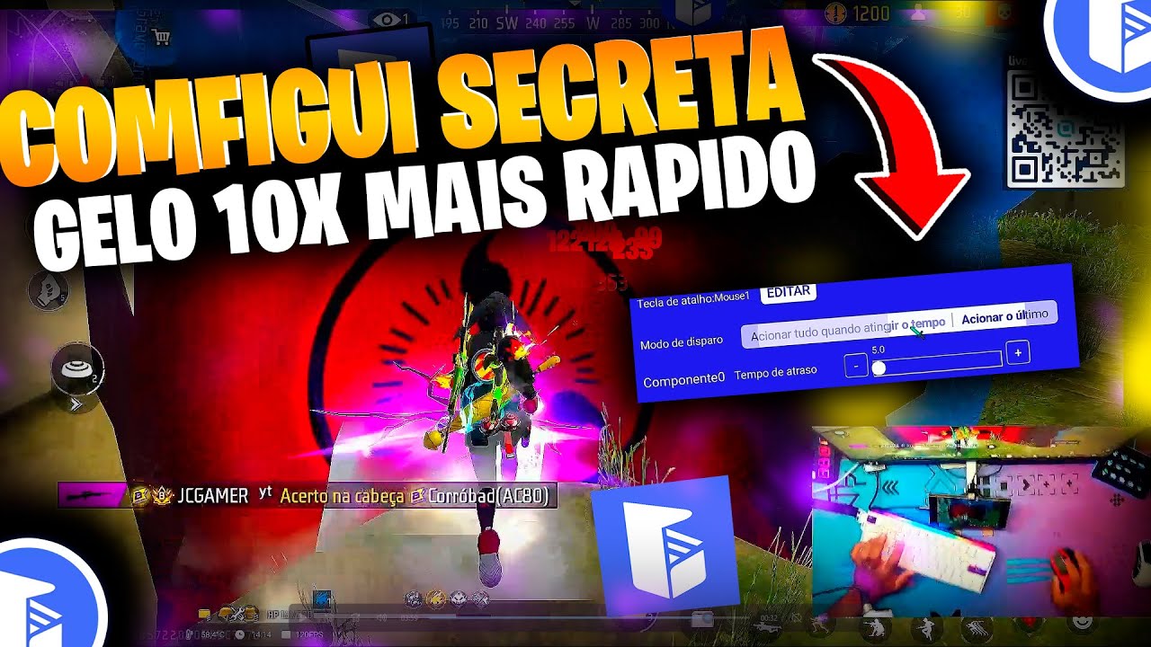 ⚙️DESCOBRI A MELHOR CONFIGURAÇÃO para O GELO SAIR MUITO RAPIDO NO GG MOUSE PRO!!
