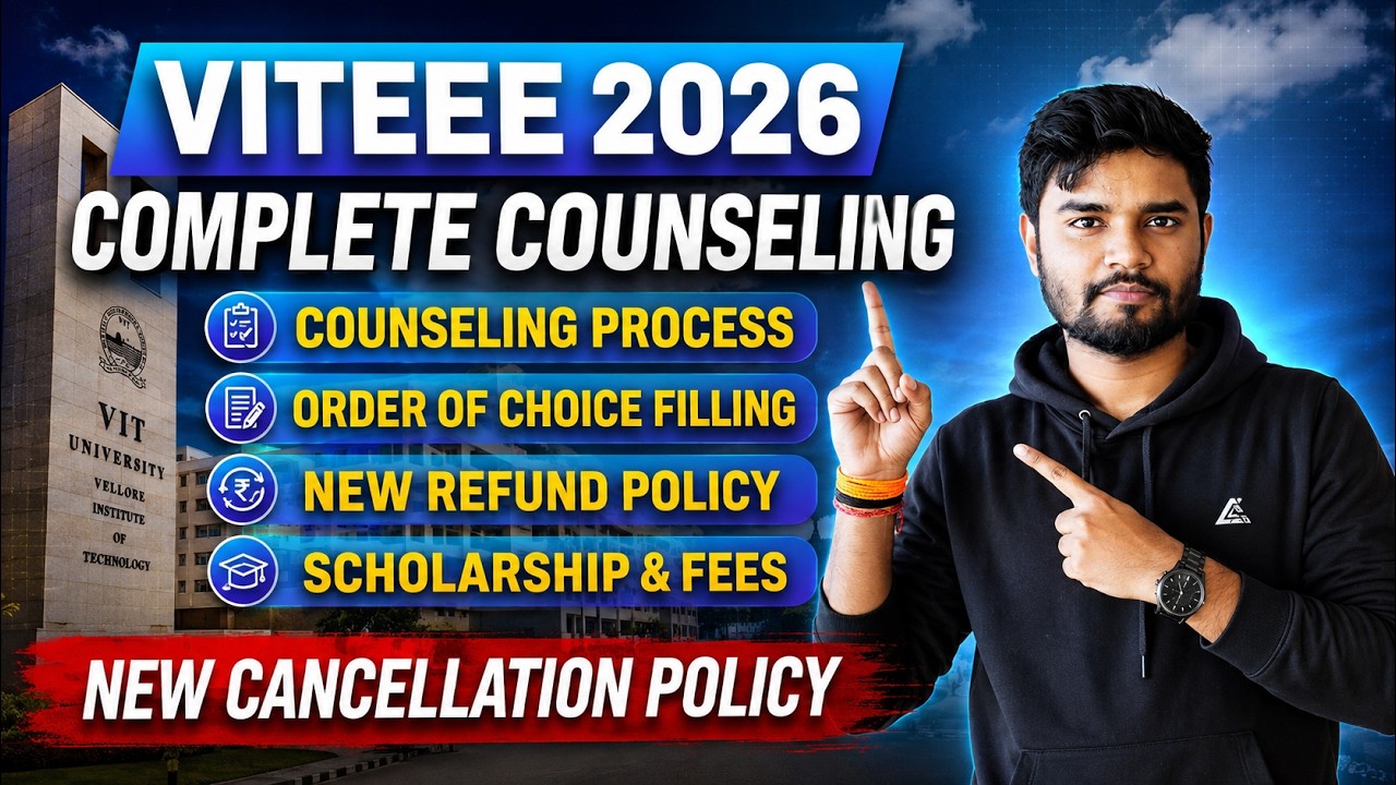 VITEEE 2026 Admission Process Explained 🔥 - VIT Counselling Process 2026 #viteee