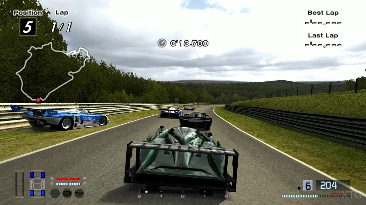 [#1414] Gran Turismo 4 - Bentley Speed 8 Race Car '03 (HYBRID) PS2 Gameplay HD