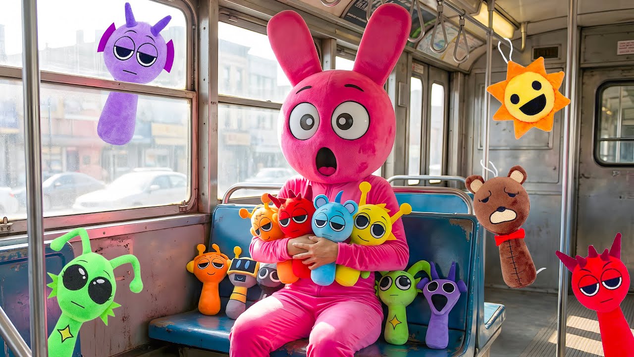 Not a Passenger! Pinki Found Sprunki Hiding on the Train