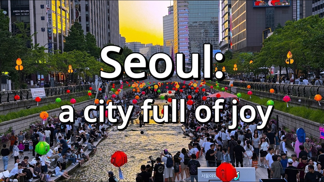 거리를 걸으며 즐기는 즐거움 가득한 도시 서울!  4KㅣASMRㅣNOISEㅣWalking Through Seoul, a City Full of Joy