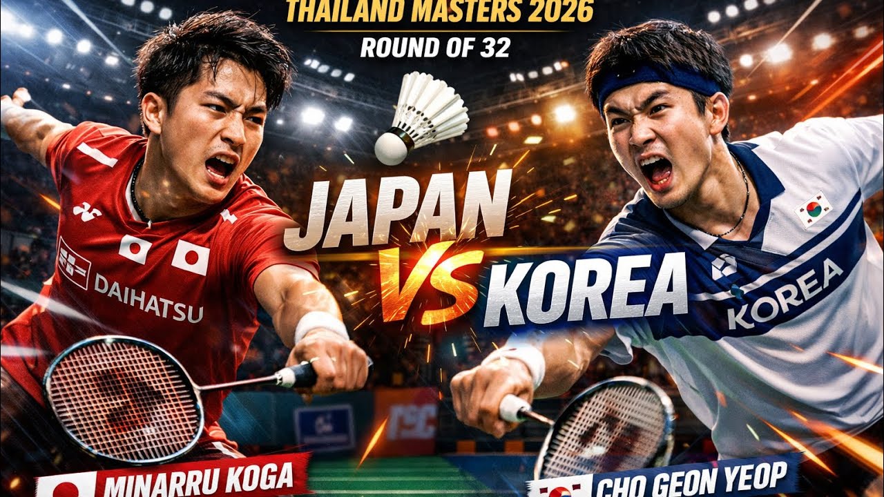 Minoru Koga 🇯🇵 vs Cho Geon Yeop 🇰🇷 | Men&rsquo;s Singles | Thailand Masters Super 300
