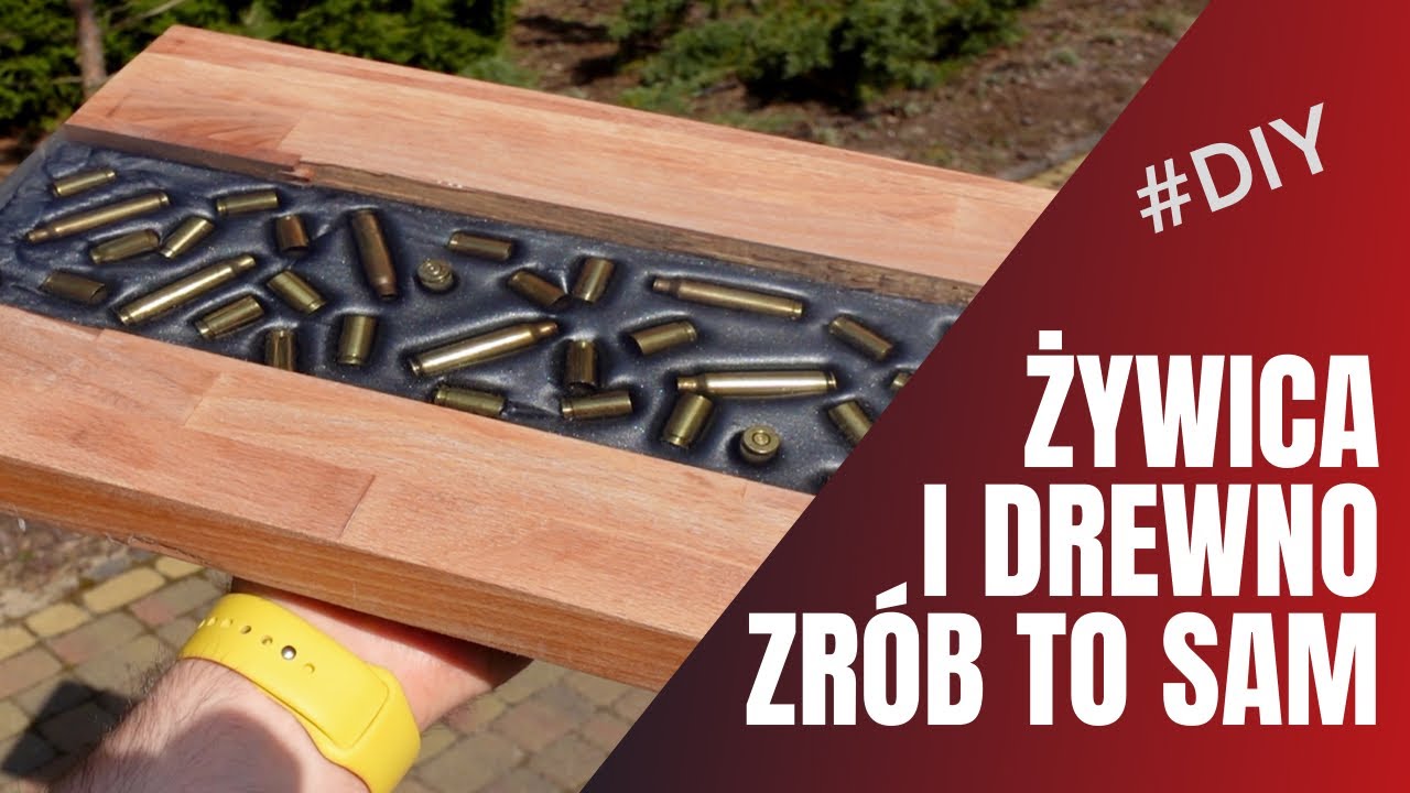 Deska do krojenia z zatopionymi łuskami czyli drewno + żywica | #DIY