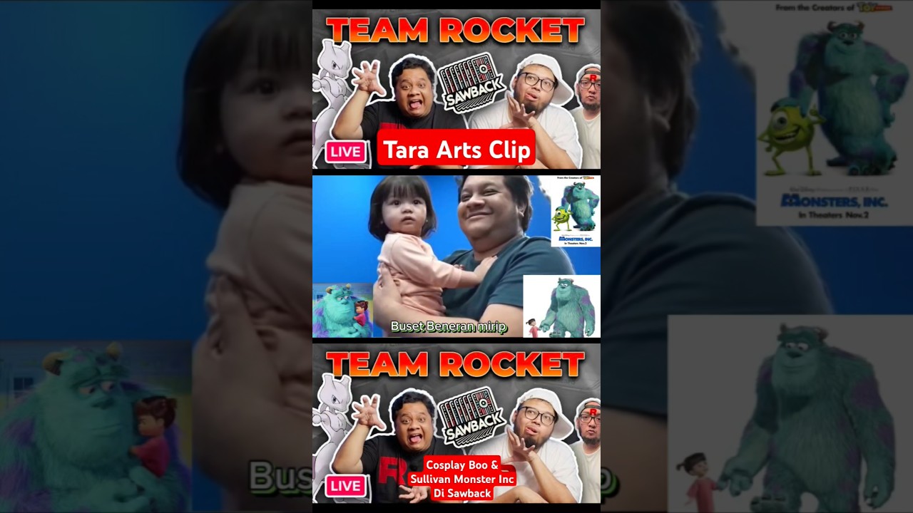 Tara Arts Clip : Cosplay Boo & Sullivan Monster Inc Is real (Sawback)