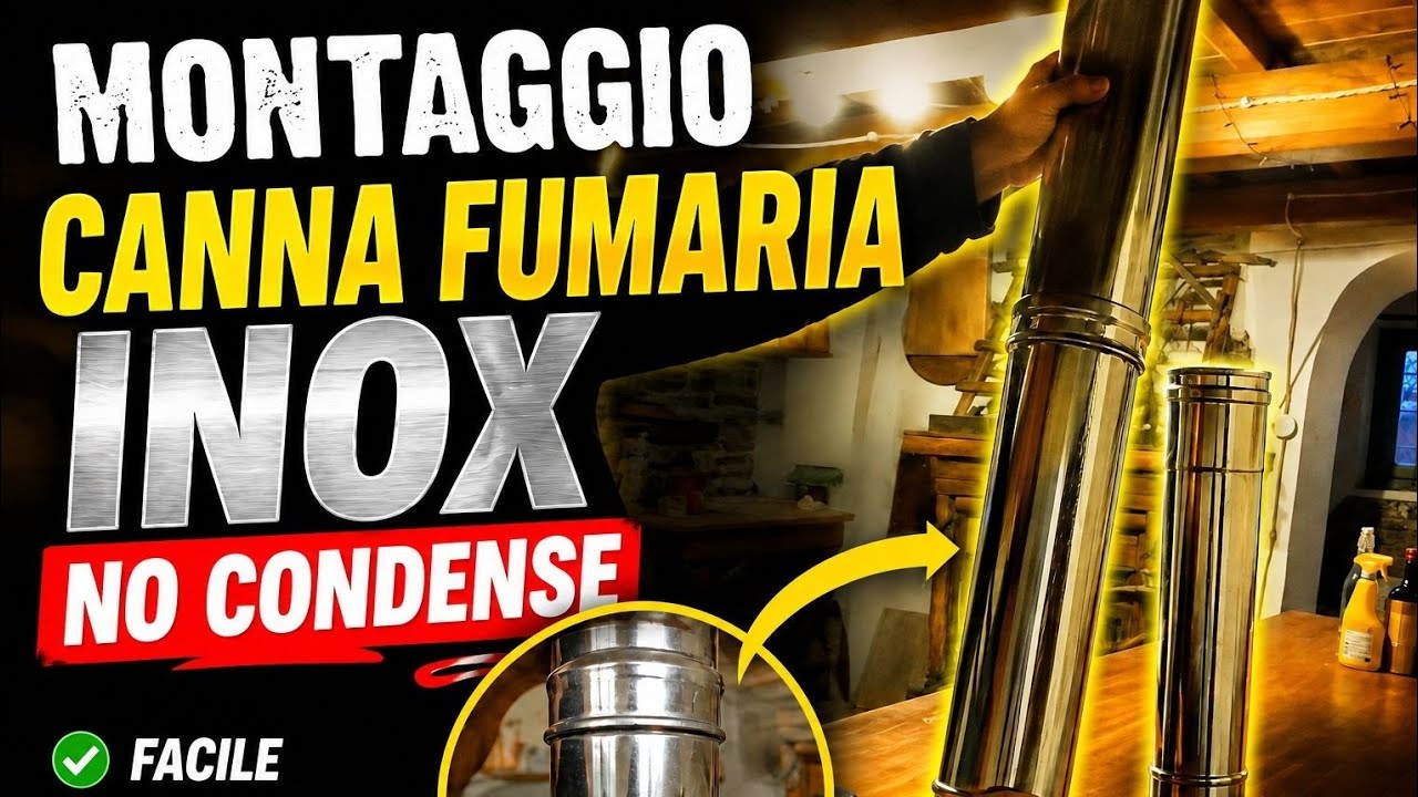 MONTAGGIO CANNA FUMARIA:esperimento!FAR INSTALLARE LA CANNA SEMPRE DA UN'INSTALLATORE SPECIALIZZATO.