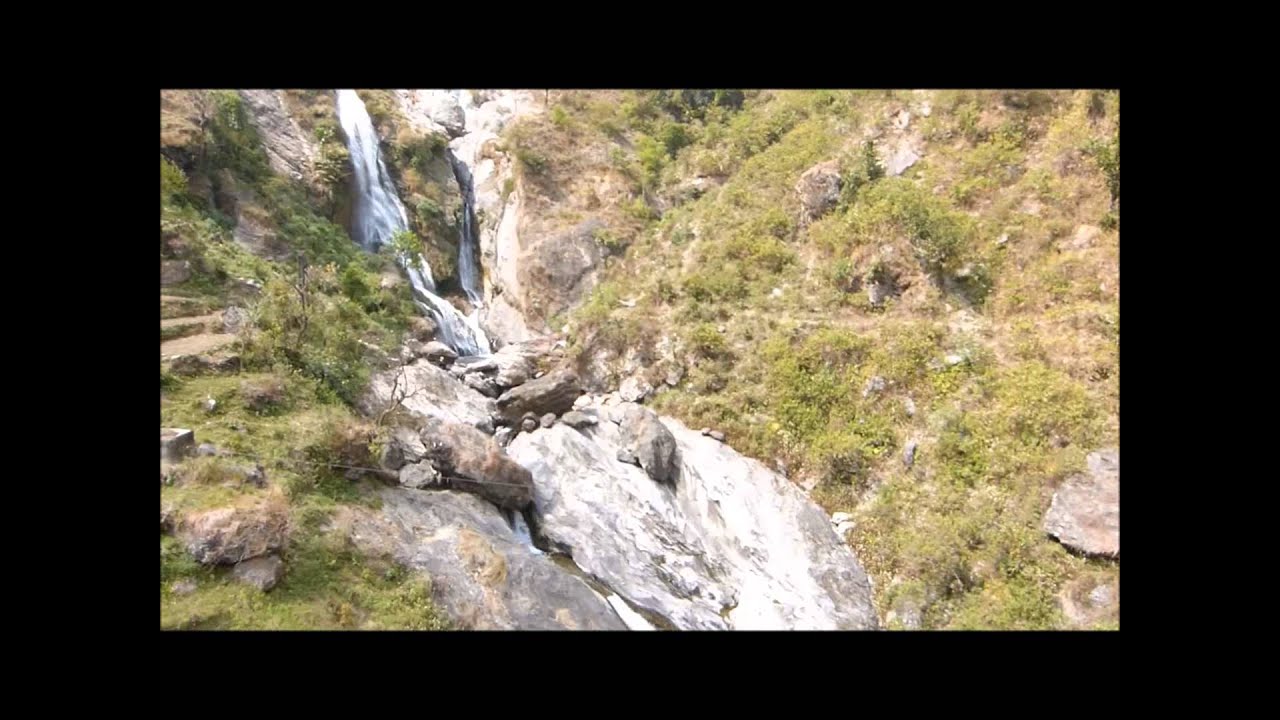 Crossing Buddhi Gandaki River on suspension bridges - Manaslu, Nepal