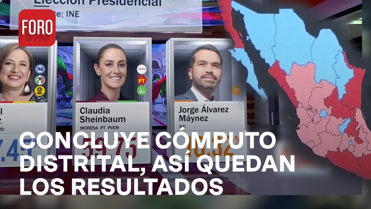 INE da resultados finales tras recuento y cómputo; confirman triunfo de Sheinbaum - Las Noticias