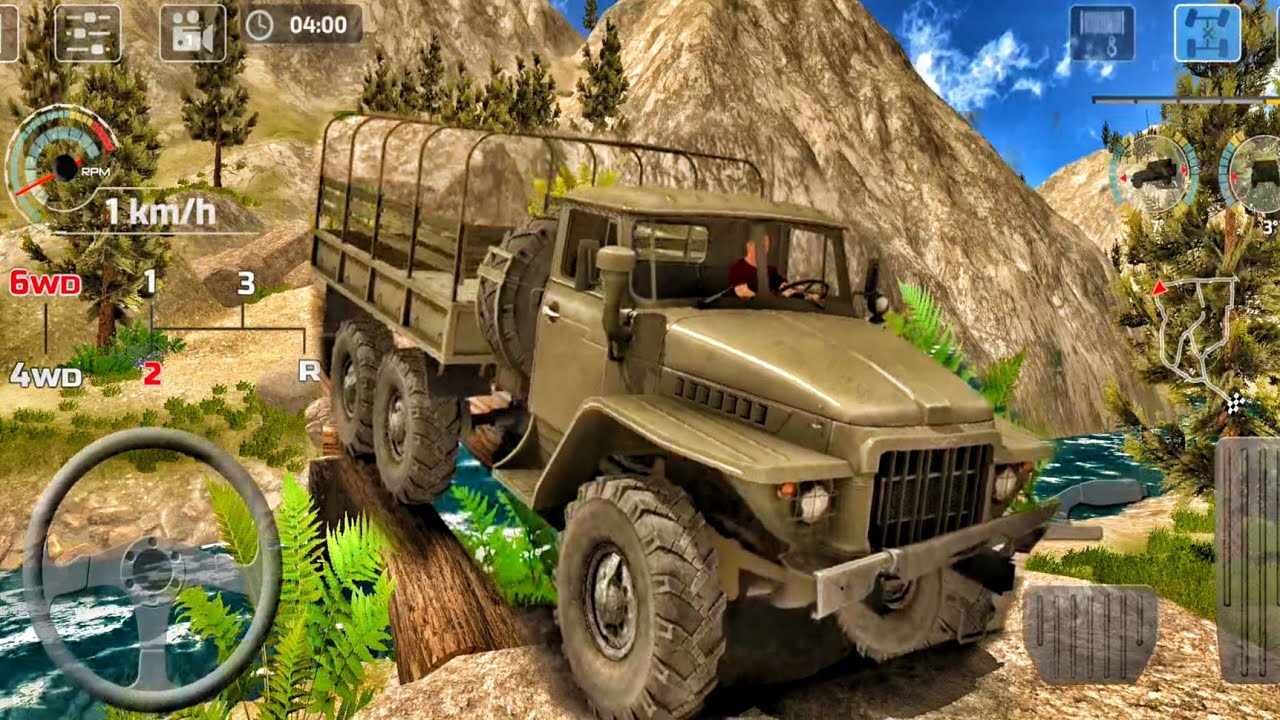 Offroad Drive Pro Gameplay - Army Truck Offloading Drive Game - Android Gameplay