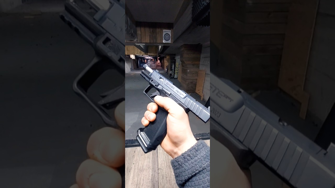 Szybki test pistoletu     #6/100  |  CANIK METE SFT Pro Black Chrome     #strzelnica #canik #airsoft