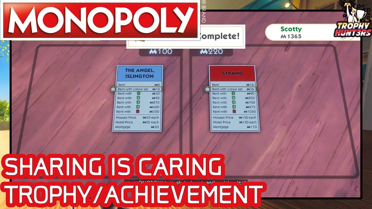 Monopoly - Sharing is Caring Trophy/Achievement