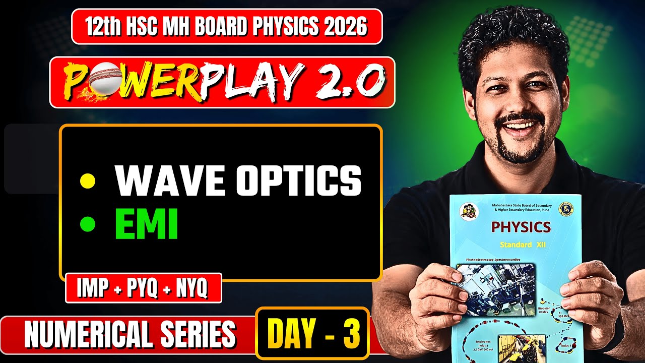 DAY 3 | CLASS 12 | PHYSICS POWERPLAY 2.O 💥🔻|  ALL NUMERICAL SERIES BY SARVAT SIR | DC JANTA