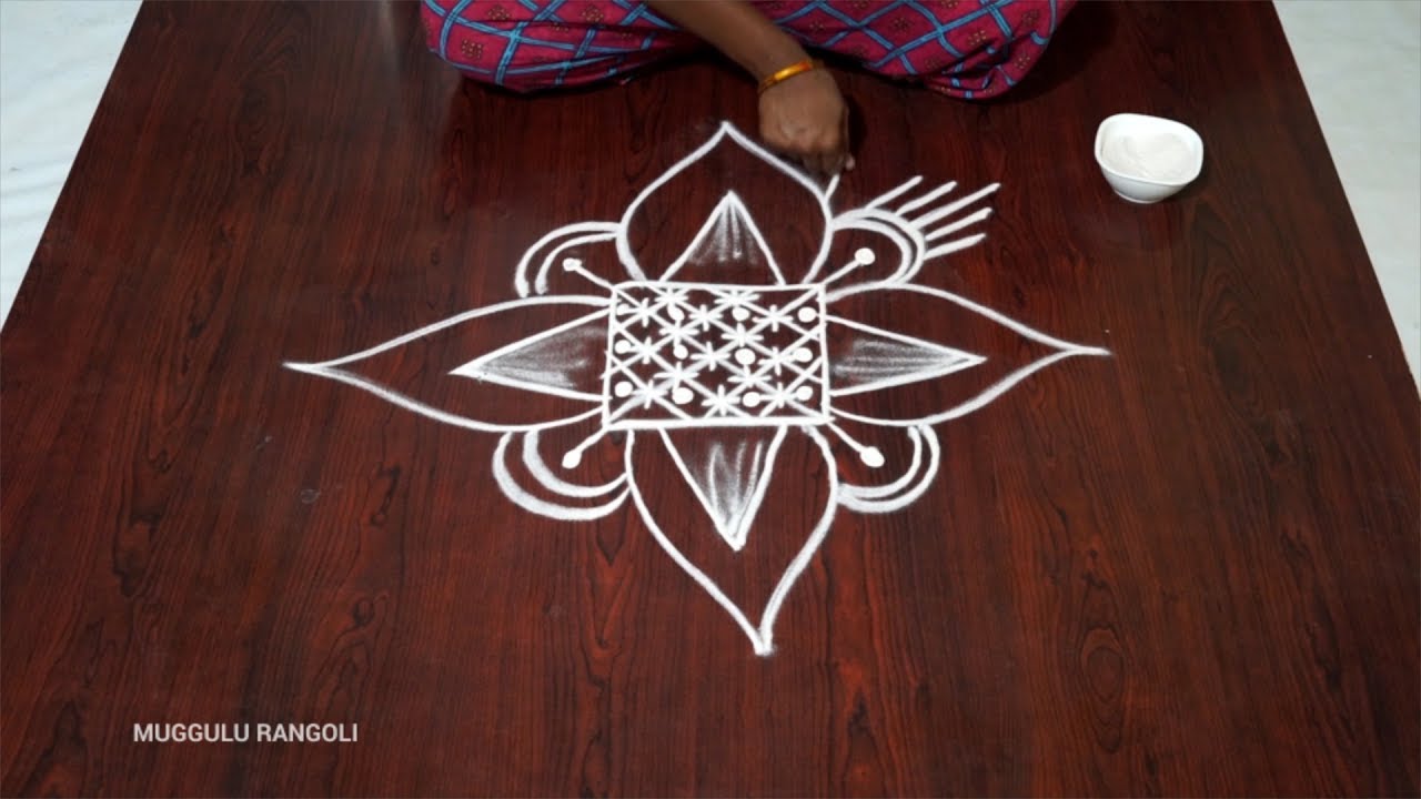 simple and easy rangoli designs for home with out dots muggulu without dots easy simple and easy mug