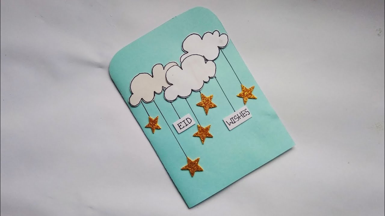 Beautiful Eid Card Tutorial | Gorgeous Handmade Eid Cards | Eid Card Design | Eid Mubarak Card 2020