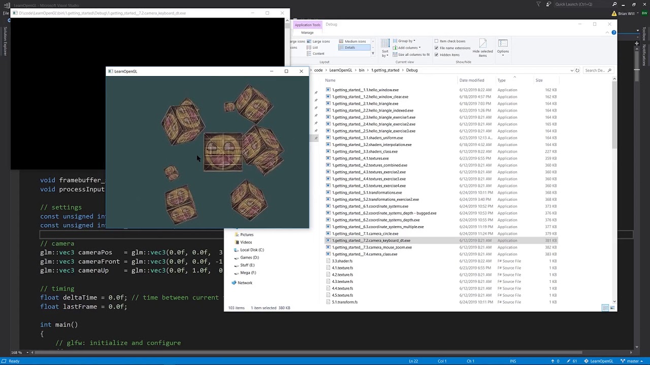 OpenGL - движение камеры