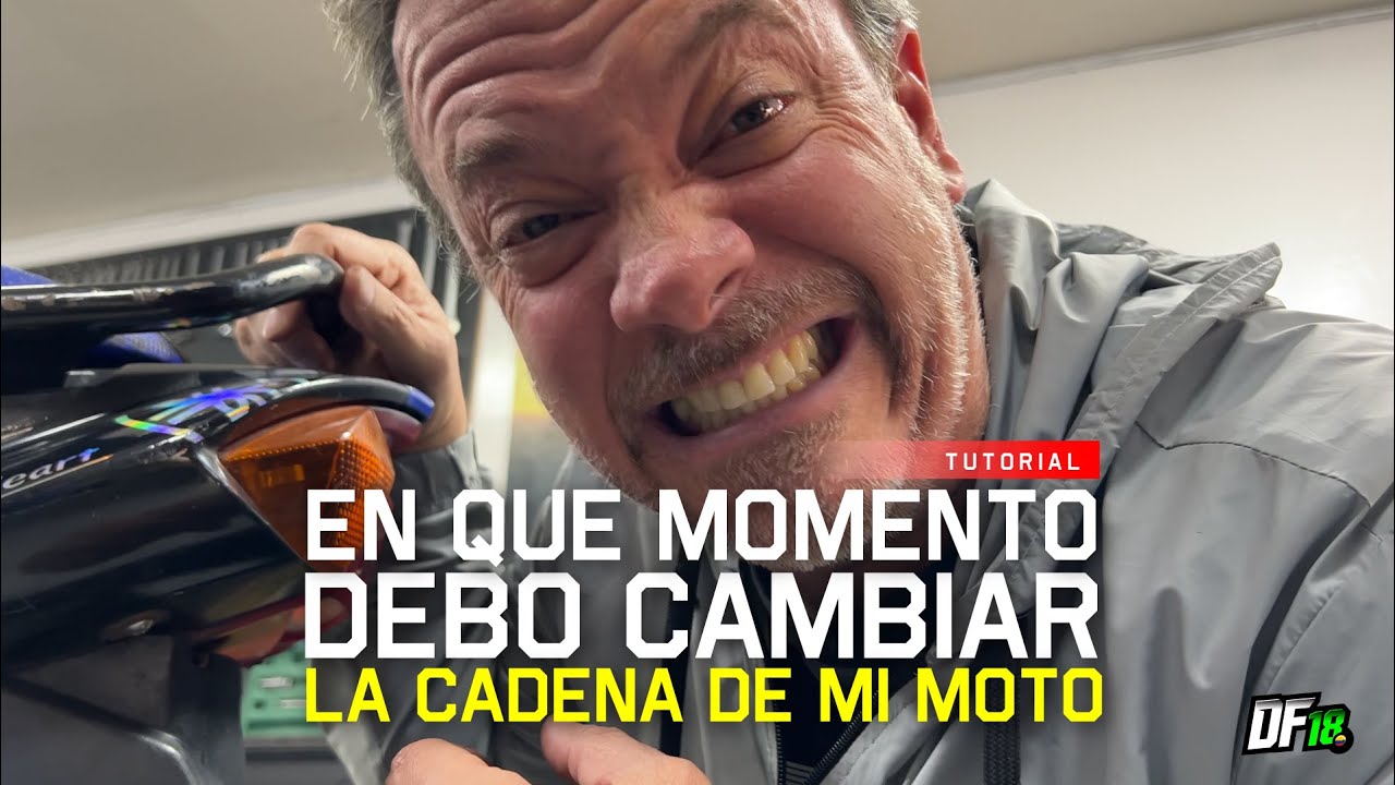 Aprenda a identificar cuando cambiar la cadena o kit de arrastre de su moto - DF18