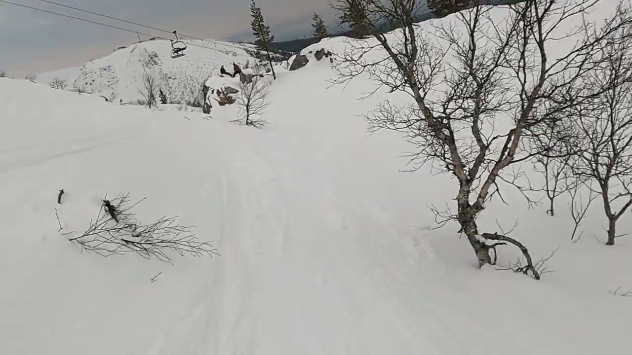 Vemdalen   Vemdalsskalet   Secret ravine slope from 15 Slingan