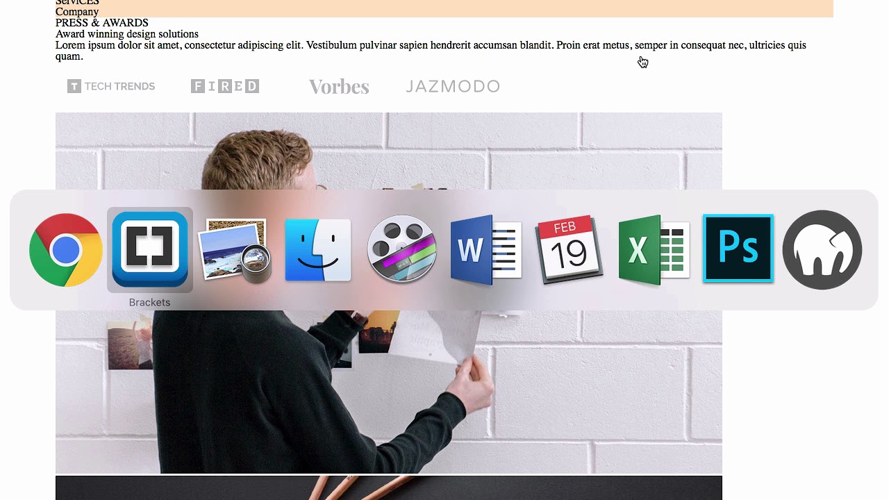 Basic simple HTML CSS layout 3